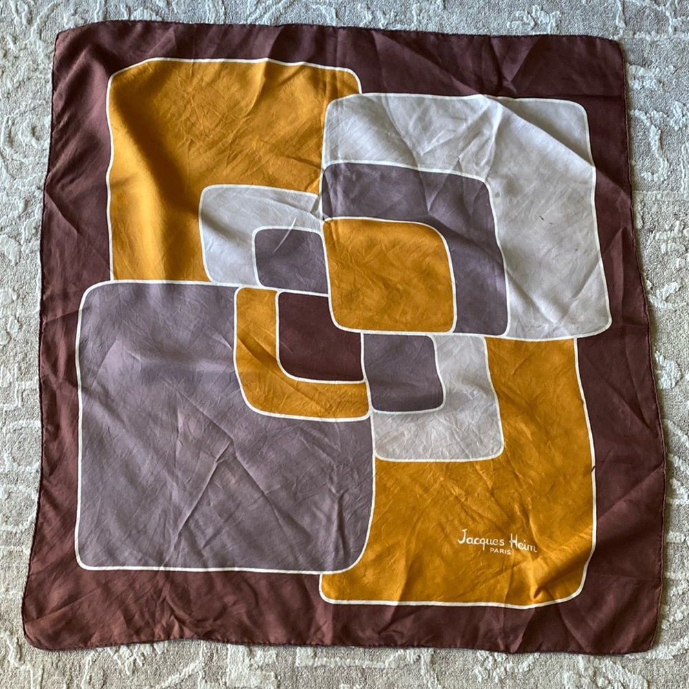 Vintage Jacques Heim Paris Silk Scarf